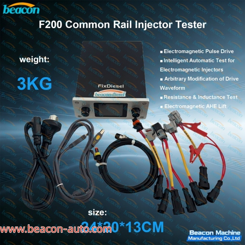 Тестер дизельных форсунок системы Common Rail F200 с функцией измерения AHE