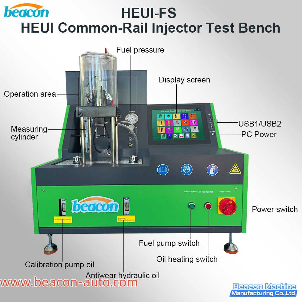 Стенд для испытания форсунок HEUI (модель BEACON HEUI-FS) для двигателей CAT C7, C9 и 3126 Стенд для испытания форсунок HEUI (модель BEACON HEUI-FS) для двигателей CAT C7, C9 и 3126